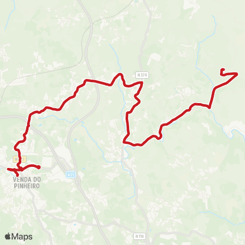 Carris Metropolitana Cachoeira - Venda Do Pinheiro (Terminal) map