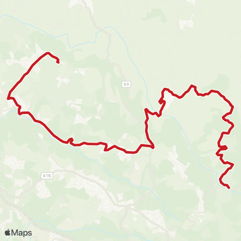 Carris Metropolitana Codeã§Al (Tapada Nacional) - Lagoa (Colegio Miramar) map
