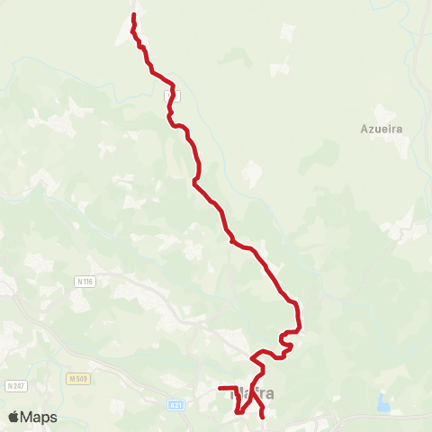 Carris Metropolitana Encarnação - Mafra (Parque Desportivo) map