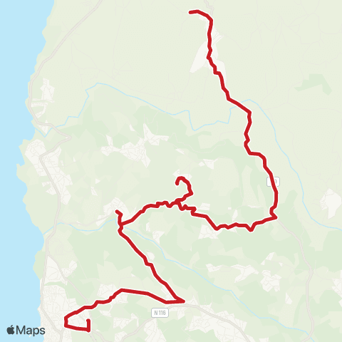 Carris Metropolitana Encarnação (Cemiterio) - Ericeira (Terminal) via Santo Isidoro E Monte Godel map