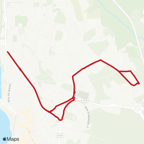 Carris Metropolitana Ericeira | Circular map
