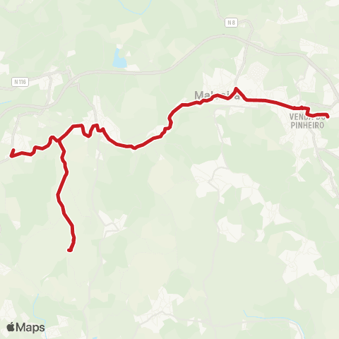 Carris Metropolitana Igreja Nova - Venda Do Pinheiro (Nucleo Empresarial Sul) map