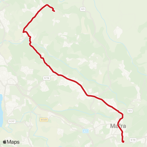 Carris Metropolitana Lagoa (Colégio Miramar) - Mafra (Palácio) map