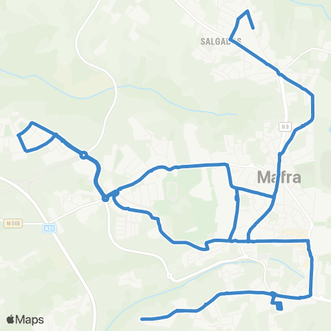Carris Metropolitana Mafra (Almada) | Circular map