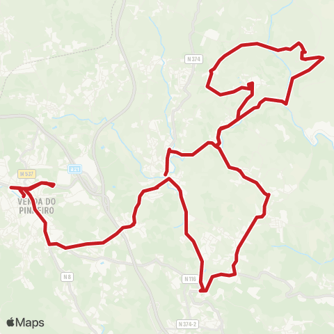 Carris Metropolitana Povoa Da Galega - Venda Do Pinheiro (Terminal) map