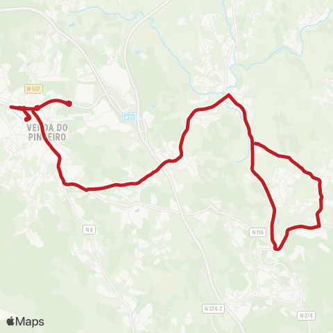 Carris Metropolitana Prezinheira - Venda Do Pinheiro (Terminal) map