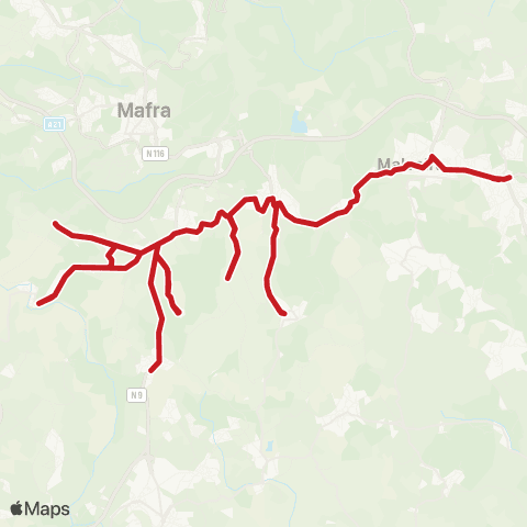 Carris Metropolitana Carvalhal - Venda Do Pinheiro (Colégio Santo André) map