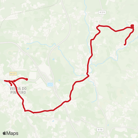 Carris Metropolitana Venda Do Pinheiro (Terminal) - Vila De Canas map