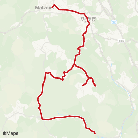 Carris Metropolitana Bocal - Malveira (Terminal) map