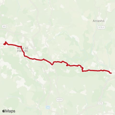 Carris Metropolitana Bucelas - Malveira map