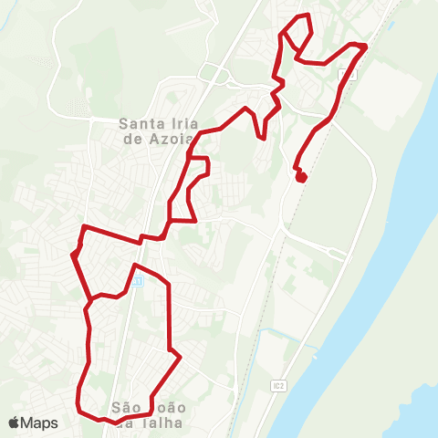 Carris Metropolitana Santa Iria Da Azóia (Estação) | Circular via São João Da Talha map