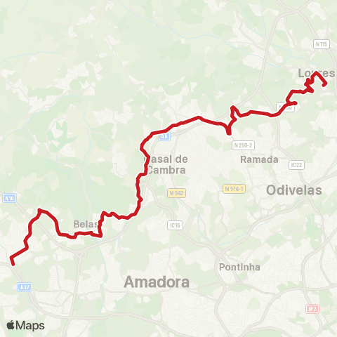 Carris Metropolitana Agualva-Cacém (Estação) - Loures map
