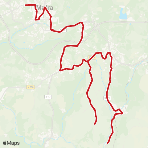 Carris Metropolitana Mafra (Parque Desportivo) - Ribeira Dos Tostões map