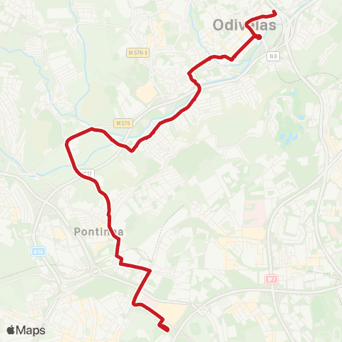 Carris Metropolitana Lisboa (Colégio Militar) - Odivelas (Metro) via Serra Da Luz map