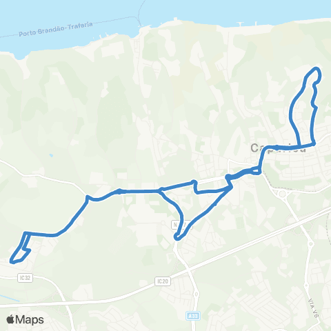 Carris Metropolitana Monte De Caparica | Circular map