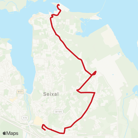 Carris Metropolitana Fogueteiro (Estação) - Seixal (Terminal Fluvial) map