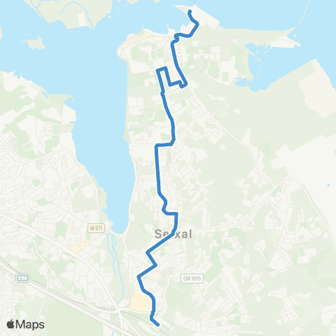 Carris Metropolitana Fogueteiro (Estação) - Seixal (Terminal Fluvial) via Quinta Do Cabral map