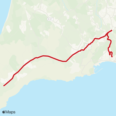 Carris Metropolitana Azoia - Sesimbra (Terminal) via Serra Da Azoia map