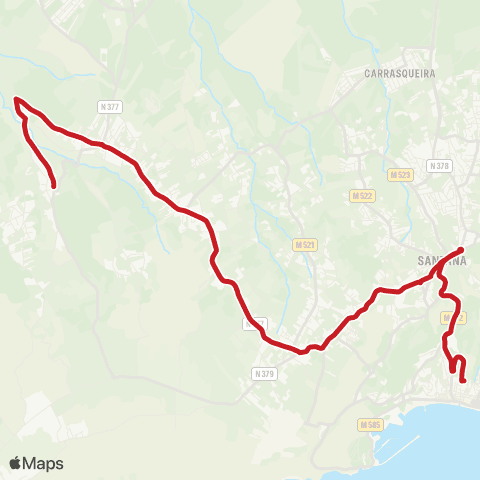 Carris Metropolitana Aldeia Do Meco - Sesimbra (Terminal) via Zambujal map