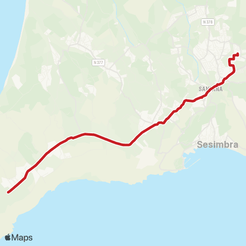 Carris Metropolitana Azoia - Sampaio map