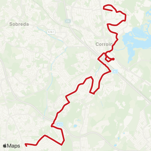 Carris Metropolitana Laranjeiro - Pinheirinho map
