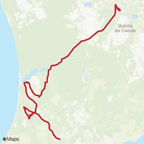 Carris Metropolitana Zambujal - Coina (Estação) map