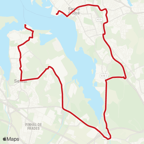Carris Metropolitana Barreiro (Terminal) - Seixal (Terminal Fluvial) map