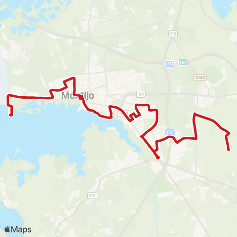 Carris Metropolitana Montijo (Terminal Fluvial) - Vale Porrim via Bairro Do Charqueirão map