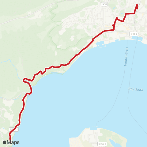 Carris Metropolitana Outão (Hospital) - Setúbal (Its) map
