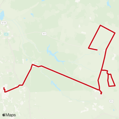 Carris Metropolitana Faias - Pinhal Novo via N5 map