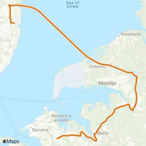 Carris Metropolitana Lisboa (Oriente) - Vale Da Amoreira map