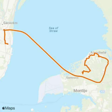 Carris Metropolitana Lisboa (Oriente) - São Francisco map