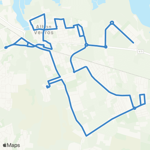 Carris Metropolitana Alhos Vedros | Circular via Arroteias map