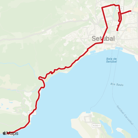 Carris Metropolitana Praia Da Figueirinha - Setúbal (Centro Comercial) map