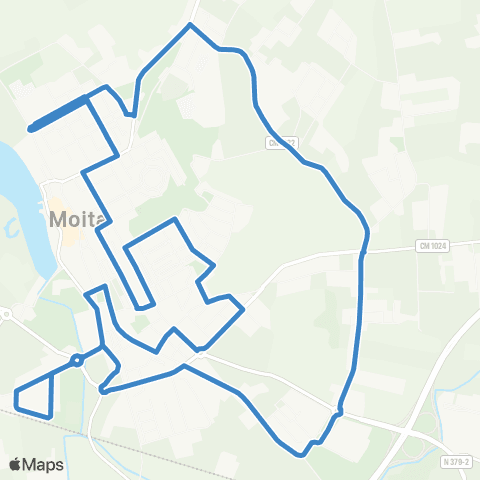 Carris Metropolitana Moita | Circular via Carvalhinho map