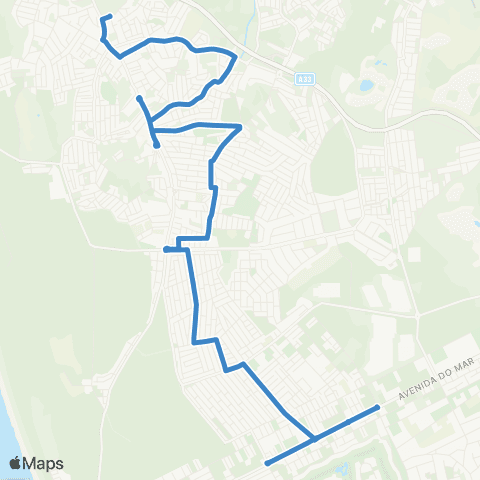 Carris Metropolitana Aroeira - Charneca De Caparica map