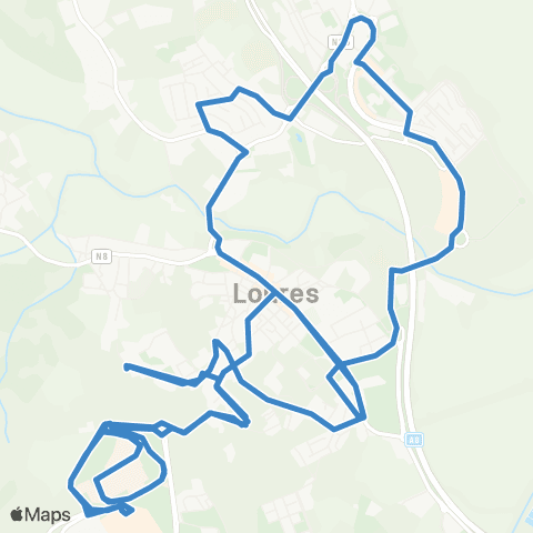 Carris Metropolitana Loures | Circular via Urmeira map