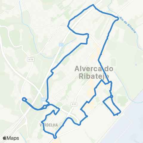 Carris Metropolitana Alverca (Estação) | Circular map