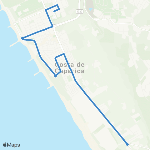 Carris Metropolitana Costa Da Caparica - Praia Da Mata map