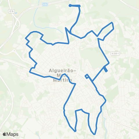 Carris Metropolitana Escola Secundária Mem Martins | Circular via Mem Martins (Estação) map
