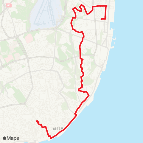Carris Restauradores - Estação Oriente map