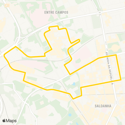 Carris Sete Rios / circulação Campo Pequeno map