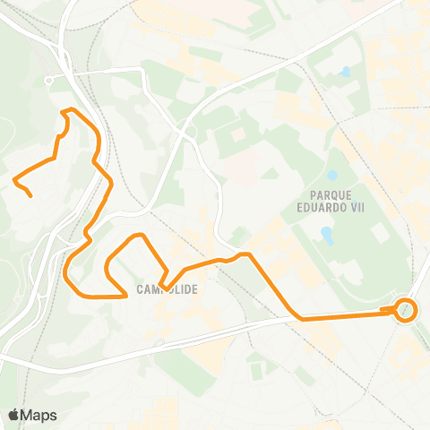 Carris Cç. Mestres - Marquês Pombal map