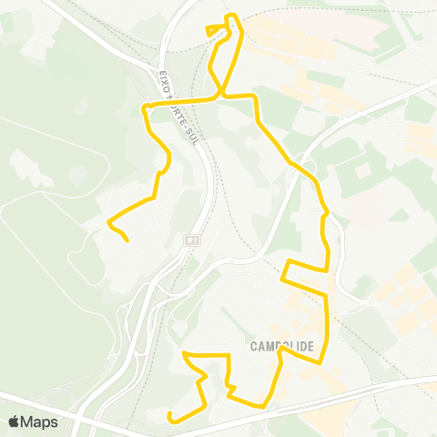 Carris Bela Flor - B. Liberdade (via Sete Rios) map