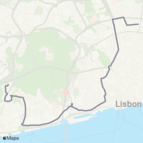 Carris Av. República - Caselas map