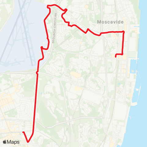 Carris Estação Oriente - Estação Roma-Areeiro map