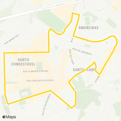 Carris Campo Ourique / circulação Rato map