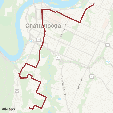 CARTA Alton Park map