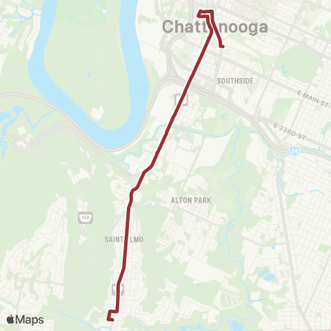 CARTA St. Elmo / Incline map
