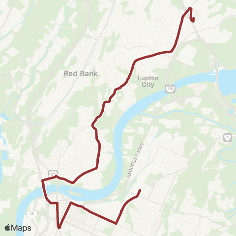 CARTA Northgate Mall map